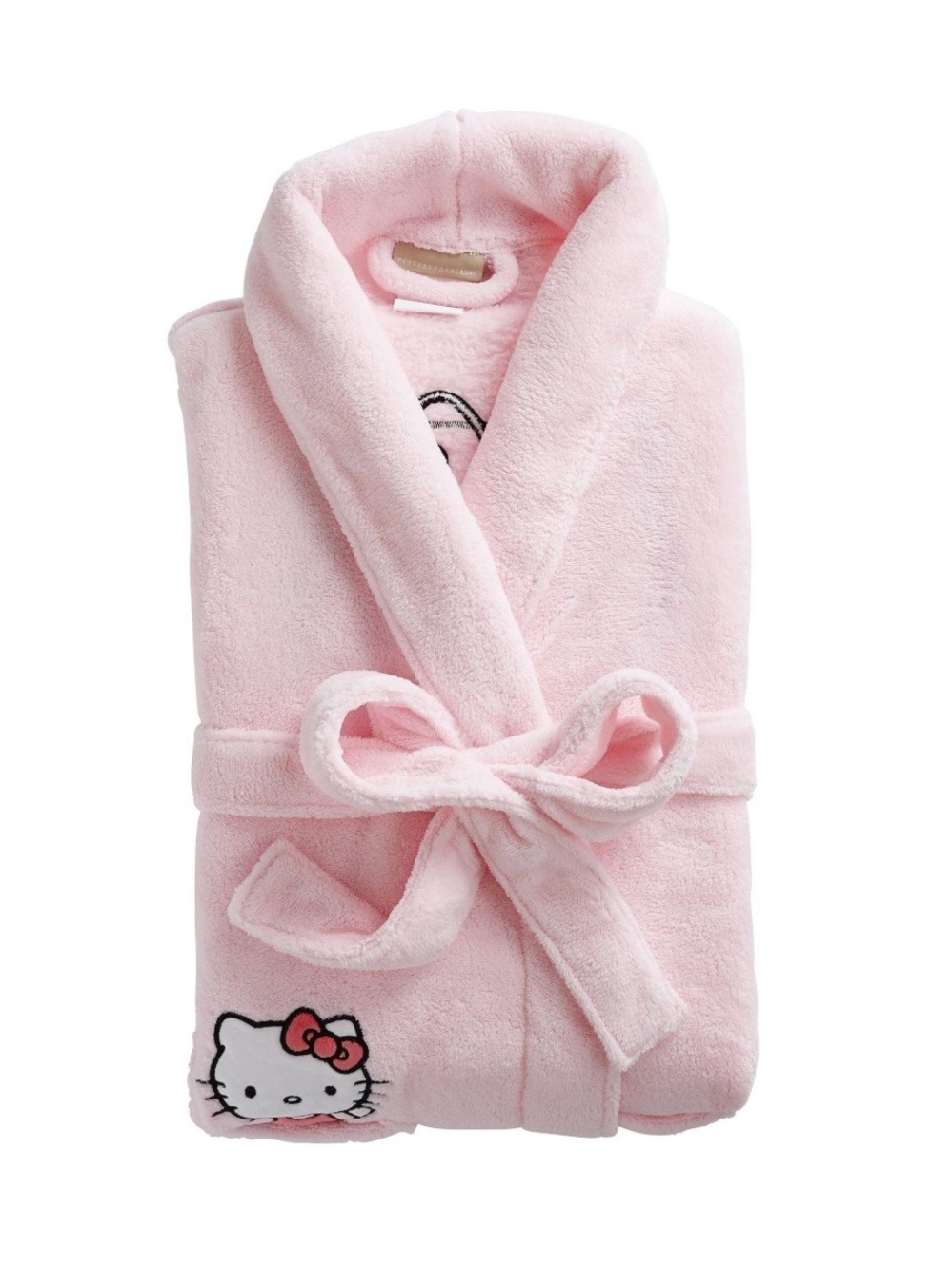 Hello Kitty Pottery Barn Teen OS Pink Fleece Belted Bathrobe Limited Edition New